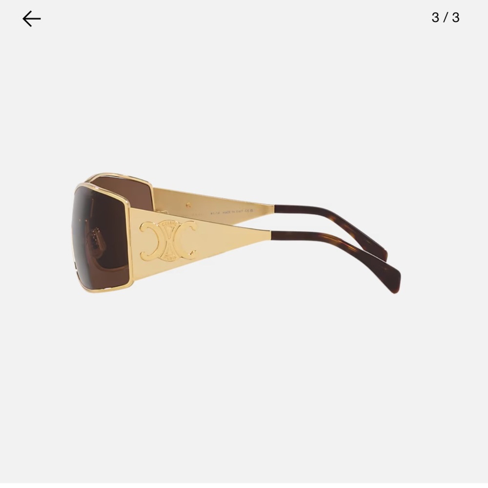 Celine Maxi Metal Triomphe Sunglasses - Picture 3 of 3